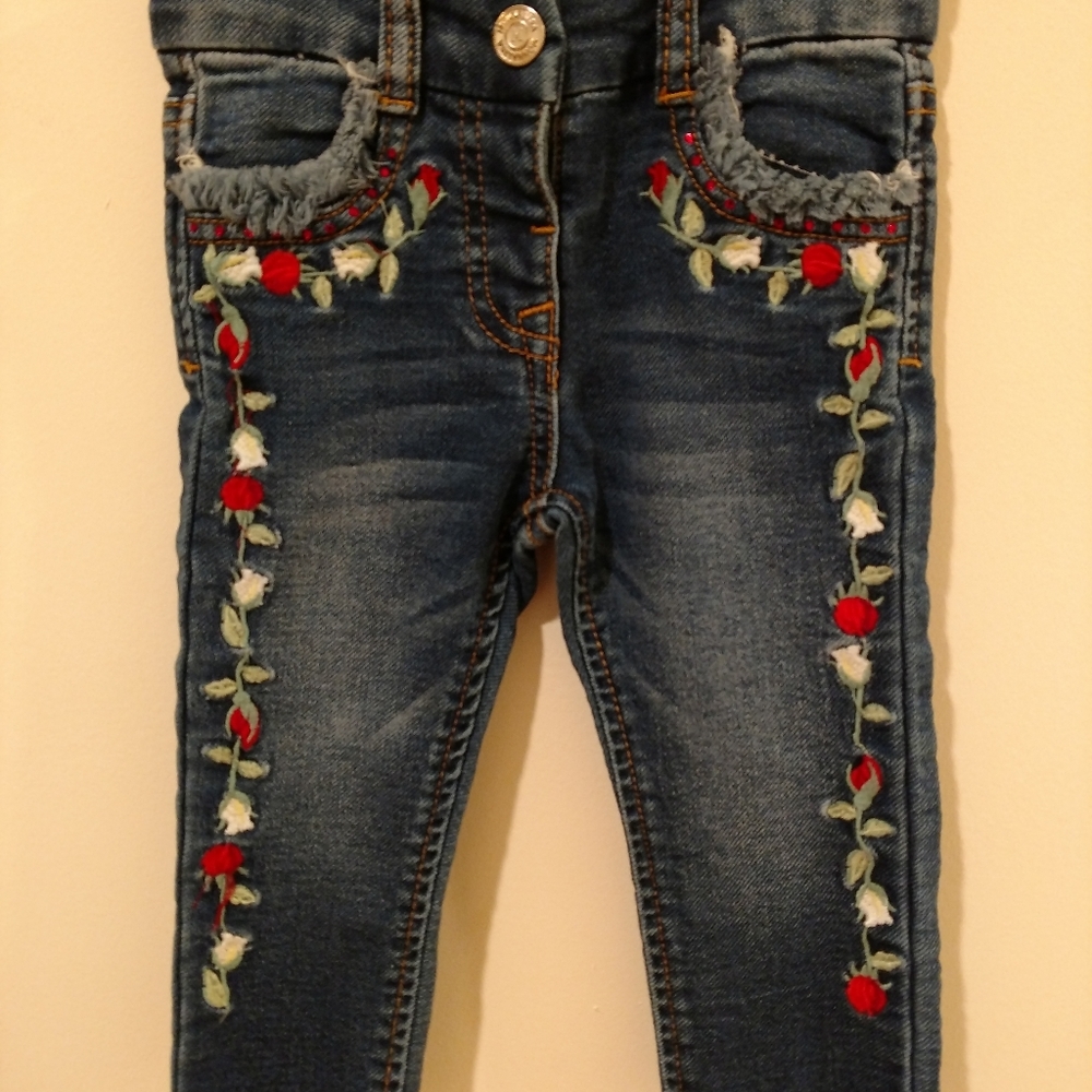 Little girls blue jeans